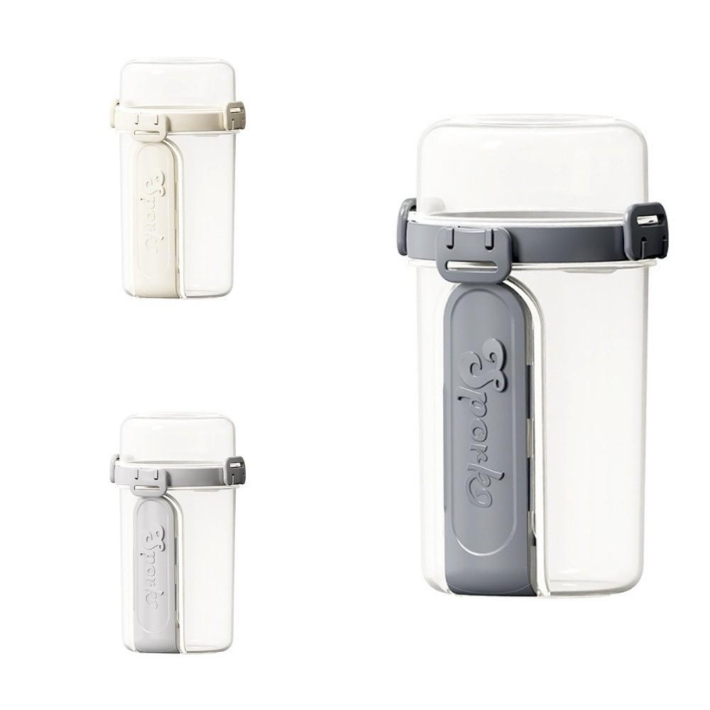 Double-layer Oatmeal Cereal Salad Cup 800-1000ml Breakfast Cup  Outdoors Activities