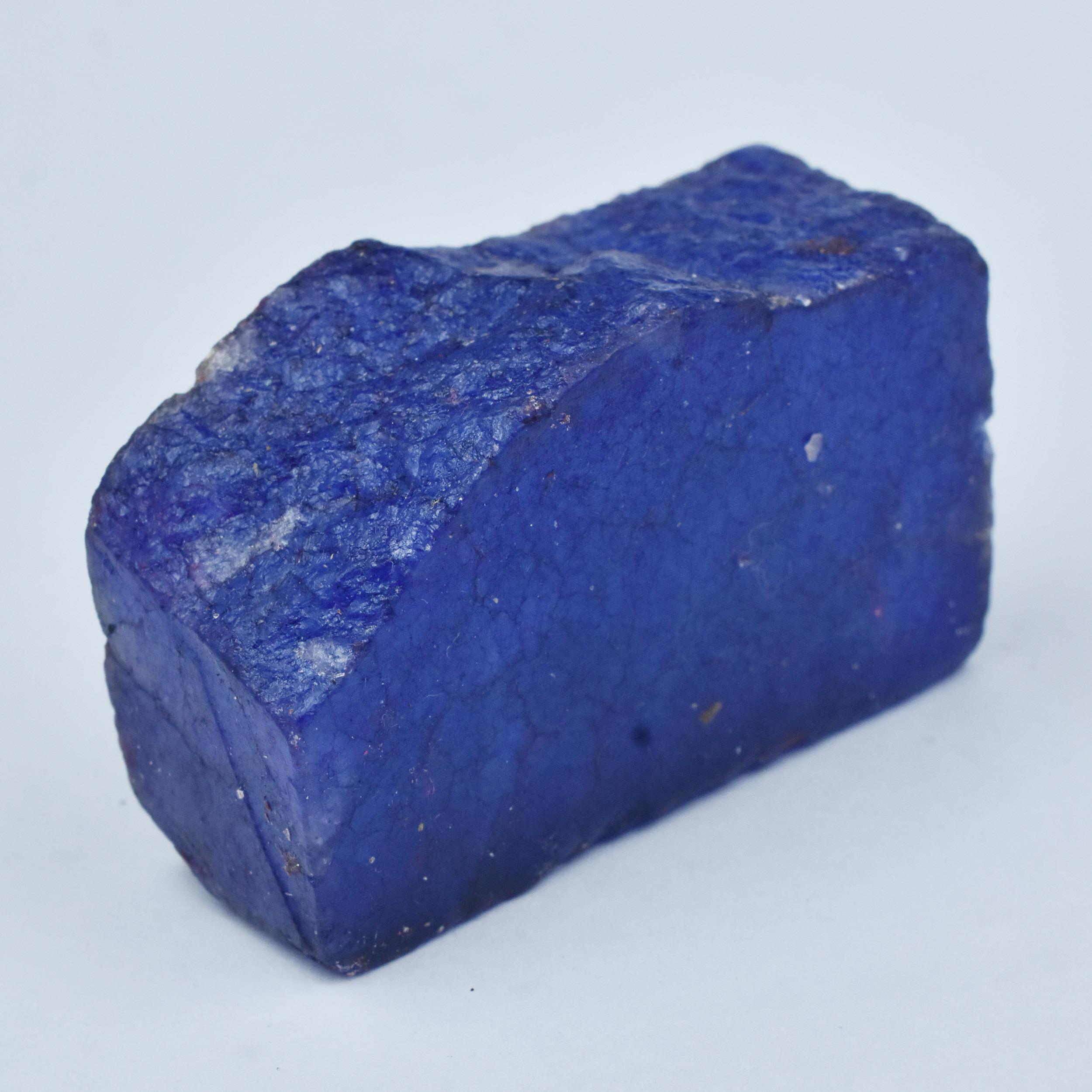 

Natural Blue Sapphire 813.15ct Raw Rough Certified Loose Gemstone 48.3 mm approx синій