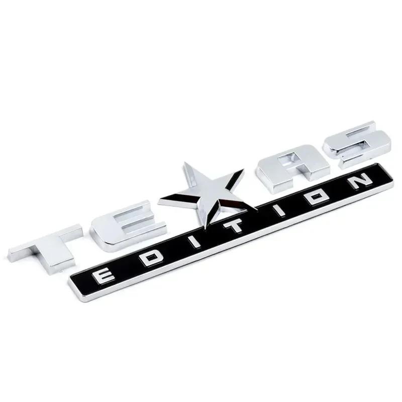 

1pcs x Chrome Silver Black ABS TEXAS EDITION EMBLEM BADGE for CHEVY SILVERADO GMC SIERRA TRUNK STICKER DECAL армия зеленый