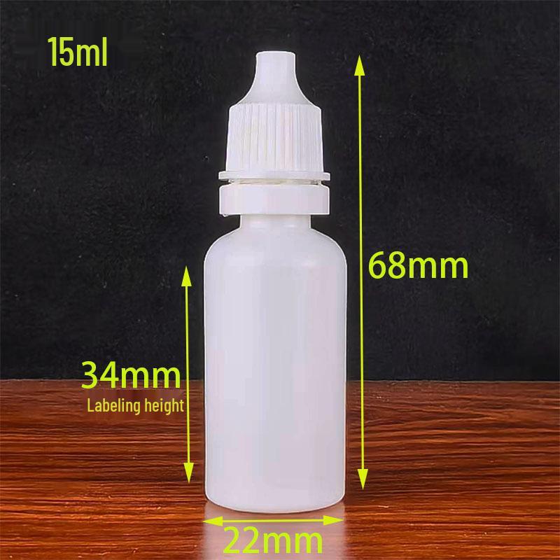 20ml, 50ml, 100ml Translucent HDPE Dropper Bottles - Squeeze & Eye Drop Design
