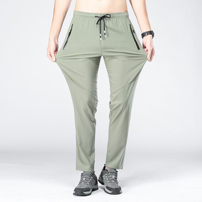 Summer Black Plus Size Quick-Dry Long Pants - Men's & Women's Casual Loose Fit, Breathable.