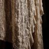 Elastic Knitted Brown Lace Hollow Out See-through Texture Mesh Fabric Drapey Skin-friendly DIY Sewing Dress Clothing Fabric