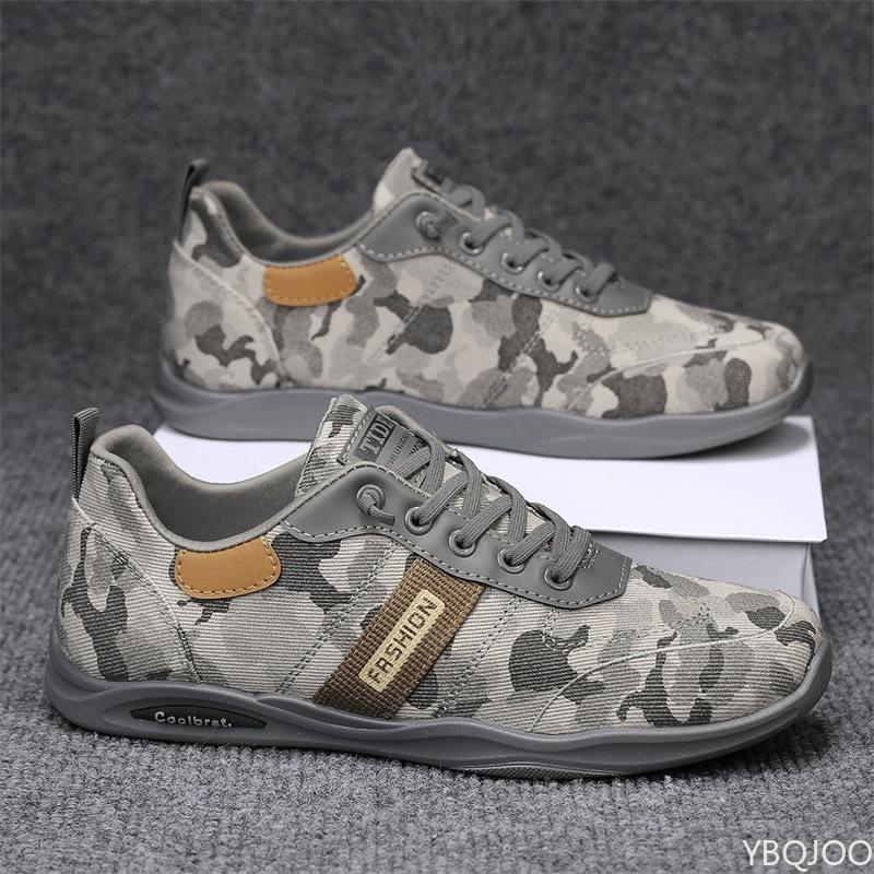 

Leisure Comfortable Spring Autumn New Men s Shoes Breathable Canvas Shoes fashionable versatile Men s Shoes 44 серый