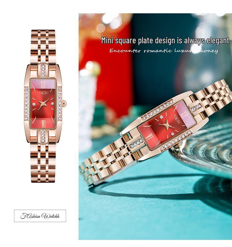 Gedi Exquisite Women's Luxury Stainless Steel Waterproof Quartz Watch