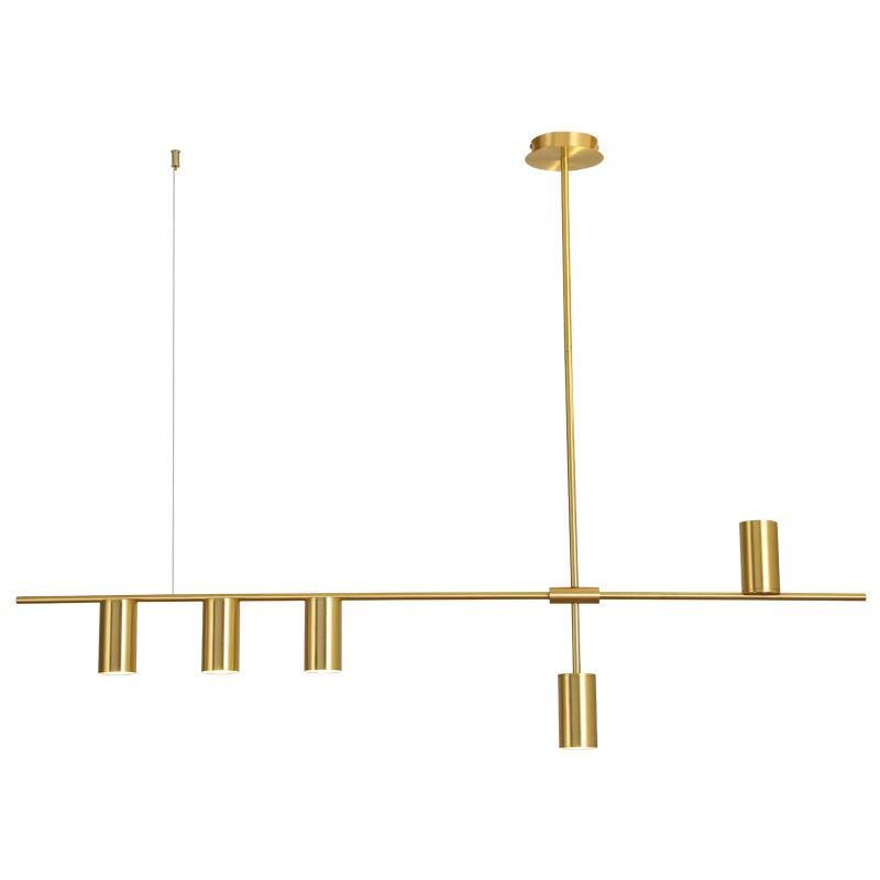 Nordic Modern Minimalist Long Strip Spotlight Fixture for Dining Room, Living Room, or Bar Counter.