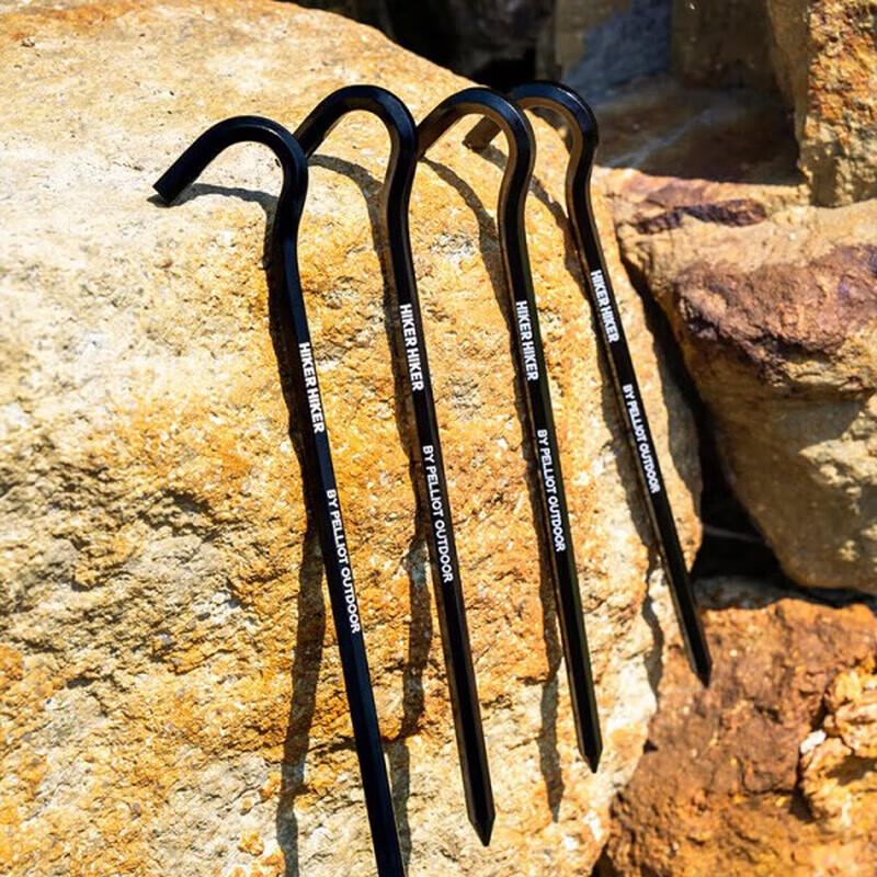 Pelliot HIKER Ultralight Aluminum Hexagonal Tent Stakes (4-Pack)