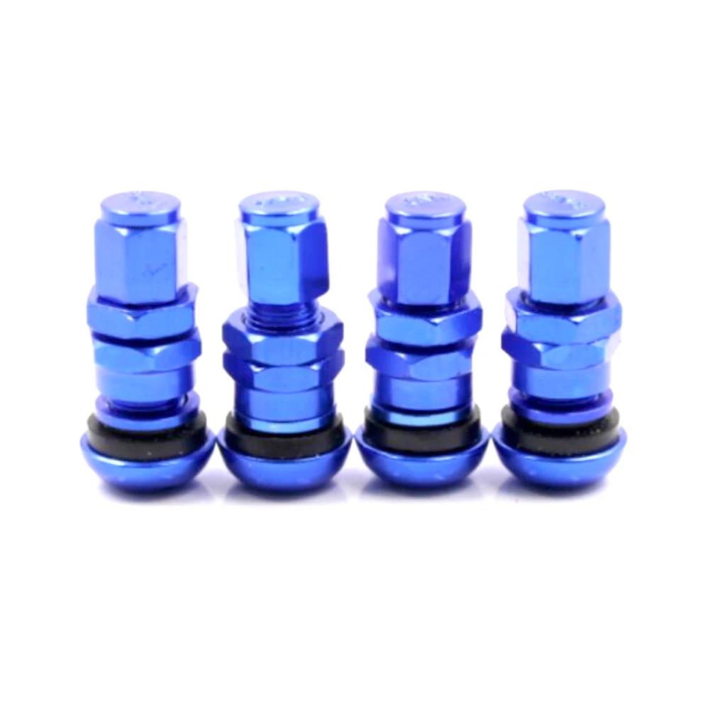 4Pcs Car Truck Motorcycle Valve Short Stems Metal Bolt Tire Valve Stem Kit with Dust Cap Stem Caps1