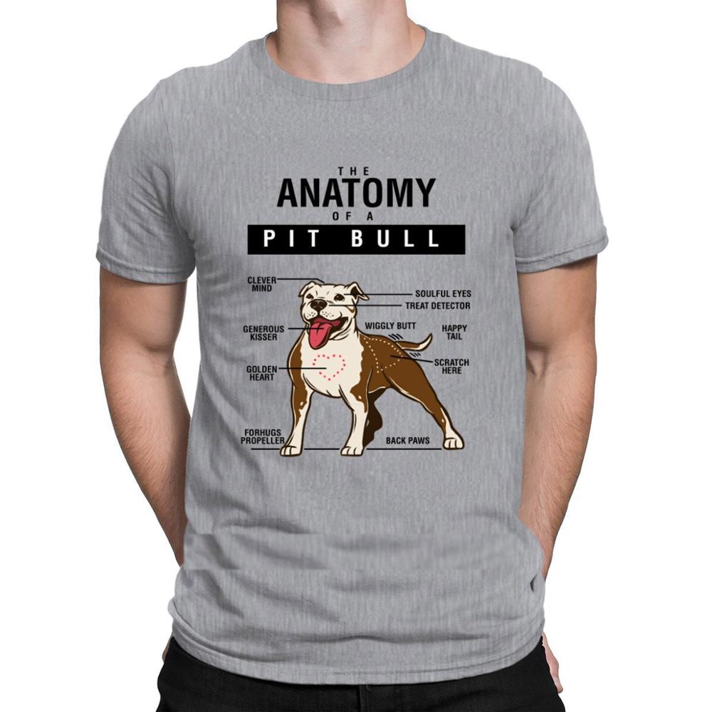 Funny Dog Anatomy Of Pitbull T shirts Custom Big Sizes Hip Hop Latest T Shirt For Unisex Fit Kawaii Family Summer Style