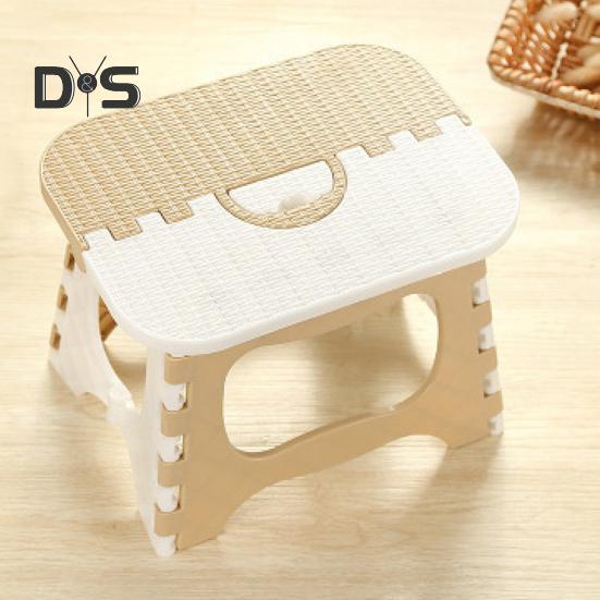 Klapphocker aus Kunststoff mit Griff, tragbar, leicht, robust, für Outdoor-Camping, Jagd, Picknick, Angeln, Mini-Tritthocker, Stuhlsitz