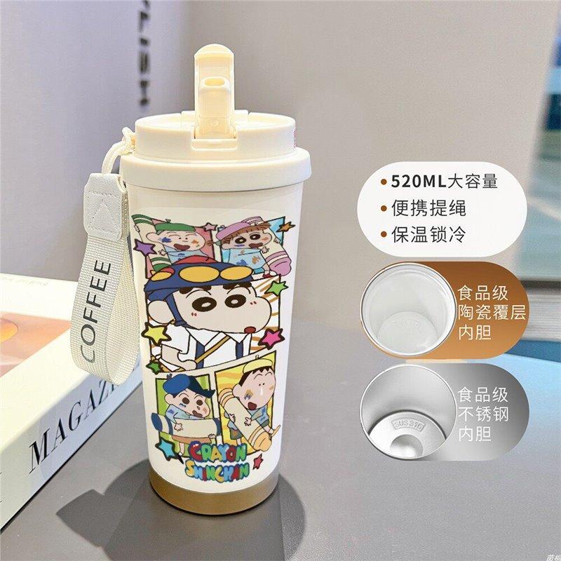 Cartoon Xiaoxin Thermos Cup 111 Stainless Steel Student High Value Office Coffee Cup Large Capacity Water Cup