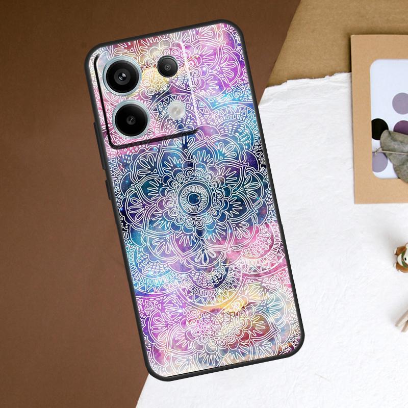 Indian Pattern Mandala Case For Redmi Note 13 Pro Plus 9 10 11 12 Pro 9S 10S 11S 12S Cover For Redmi 12 C 10C 13C