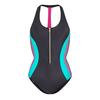 Womens/Ladies Front Zip One Piece Swimsuit