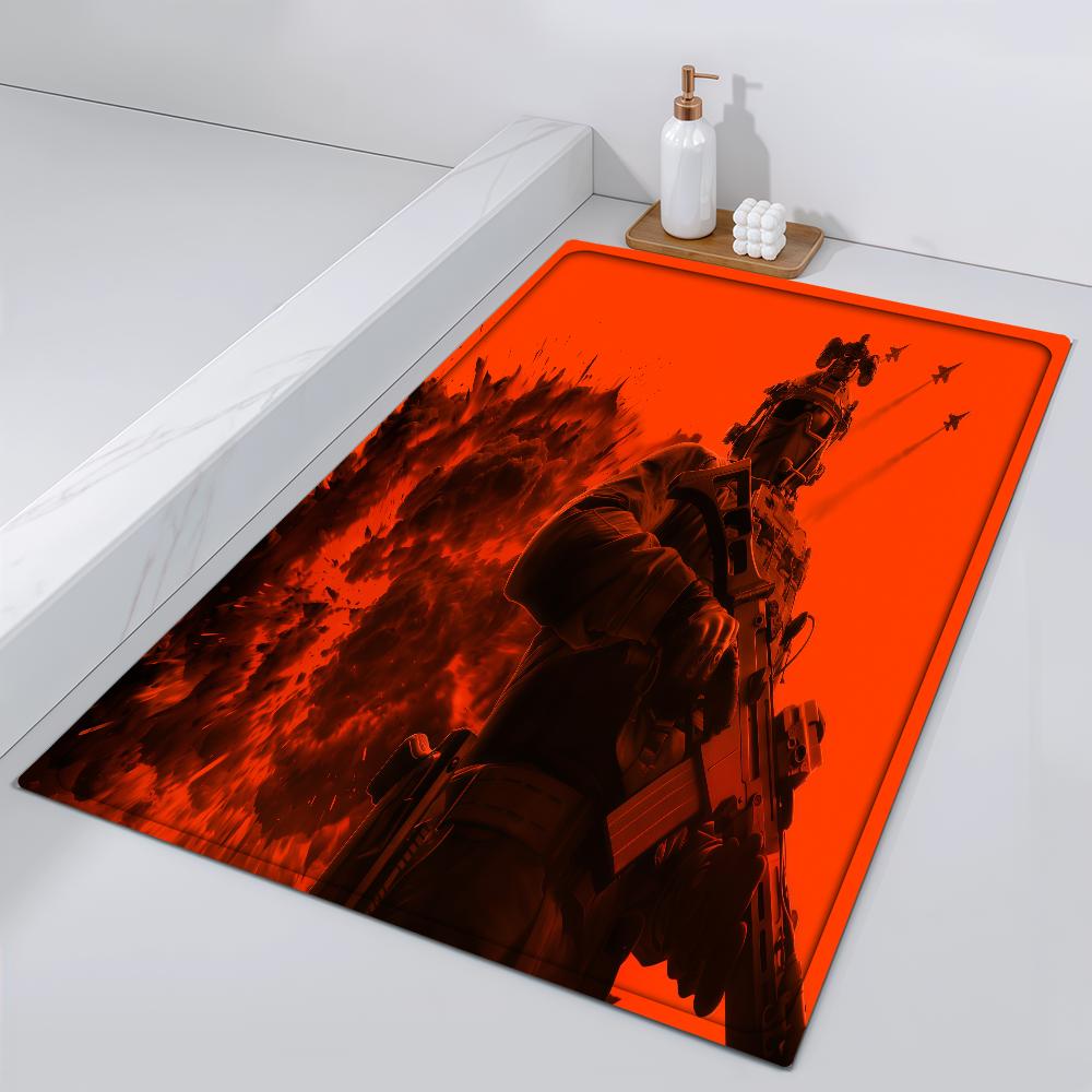 Door Mat Game Bedside Entrance Bath Floor Decoration Corridor Door Mat Carpet B-Battlefield Living 6 Room Shooting Balcony