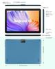 PUTECCH Android 5G Dual 1280 X 800 FHD IPS Bluetooth GMS Tablet PC with Keyboard and Blue 10-inch Wi-Fi Tablet, 13, 7GB+64GB+1TB Expansion, 6000mAh,