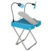 Pedicure Foot Rest Non Slip Professional Adjustable Pedicure Stand Kit with LED Magnifier Drying Fan