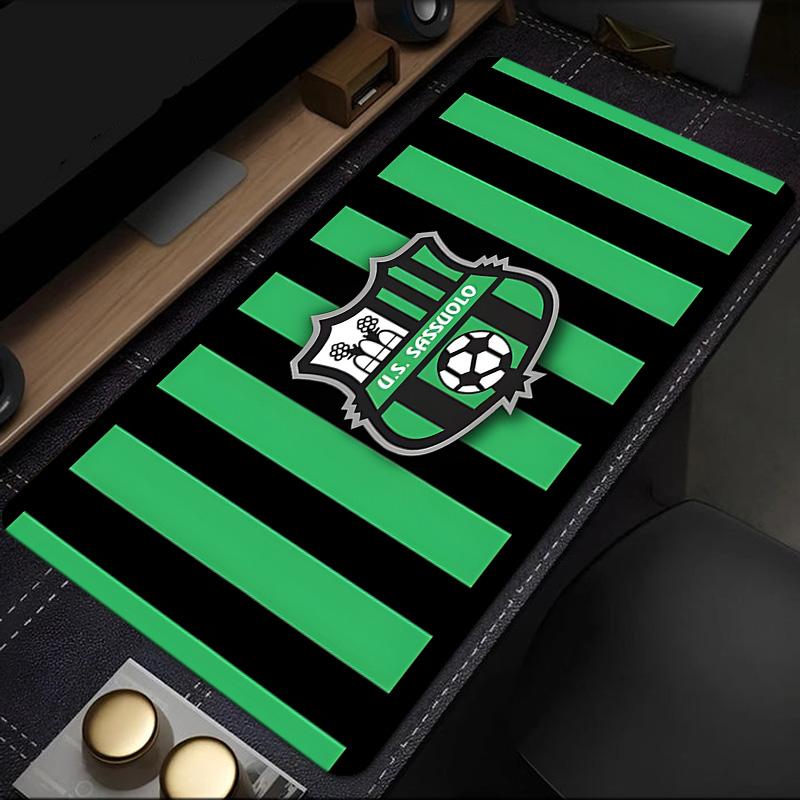 Sassuolo Football Crest Design Mouse Pad, Rubber Base, Mouse Pad for Gamers and Office Use, Gaming Desk , Easy To Clean Mat Christmas fan gifts