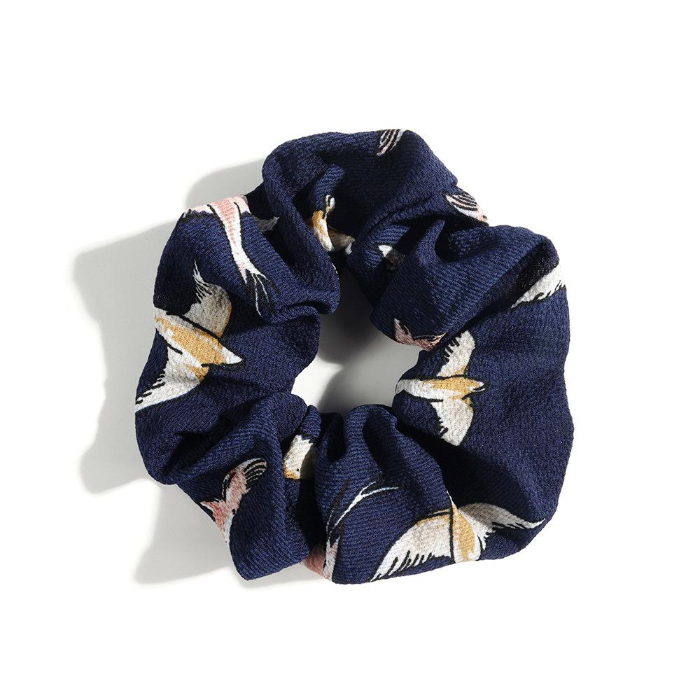 Leopard Print Hair Band Bohemian Large Intestine Band Small Fresh Commuter Rubber Band Flower Print Head Band Head Rope