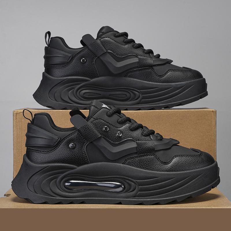 2025 New High Quality Men's Sneakers Youth Versatile Casual Shoes Thick soled Height Increasing Breathable Sports Running Shoes