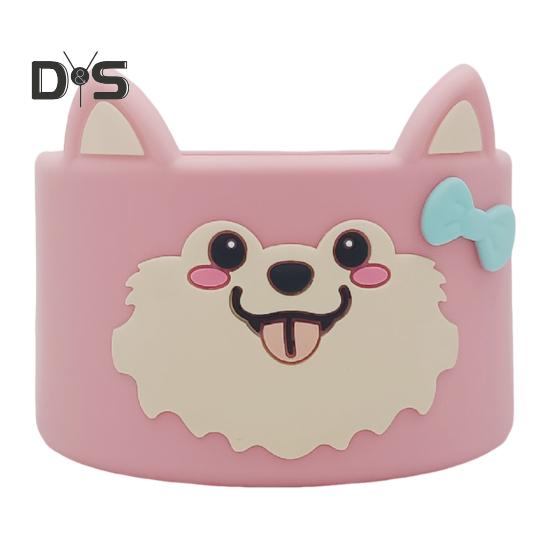 

Силиконовый чехол для стакана, чехол с милым рисунком в виде животных, противоскользящая нижняя крышка для бутылок с водой, съемный чехол для стакана I