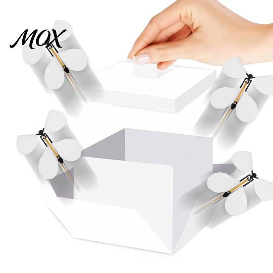 Geschenkbox mit fliegenden Schmetterlingen Schmetterlings-Explosionsbox, DIY Überraschungs-Explosions-Geschenkehalter 4 Abschlussverpackungseffekt für Geburtstag,
