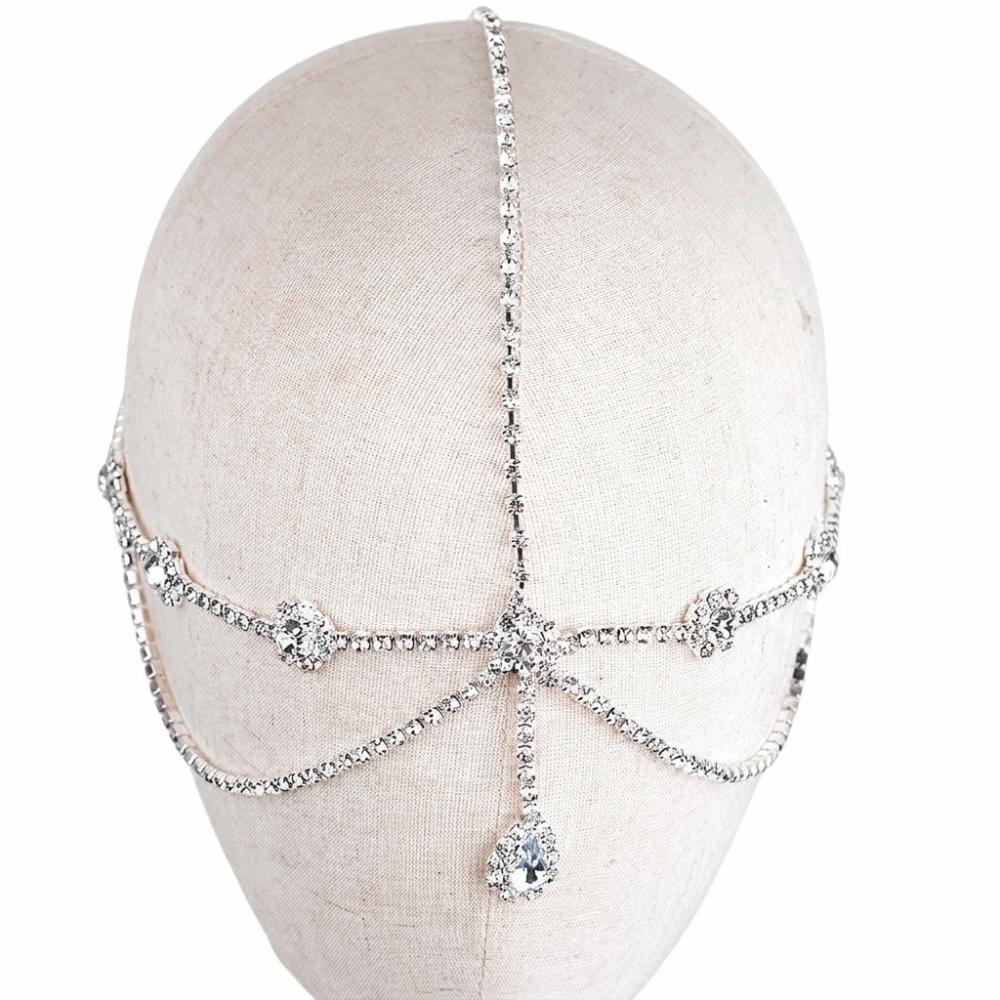 Double Layer Head Jewelry Teardrop Forehead Chain Fashion Hair Chain  Travel