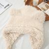 Sweet and Cute Bear Ear Plush Warm Hat Winter Outdoor Plus Velvet Thickened Cold Hat Big Head Flange Hat