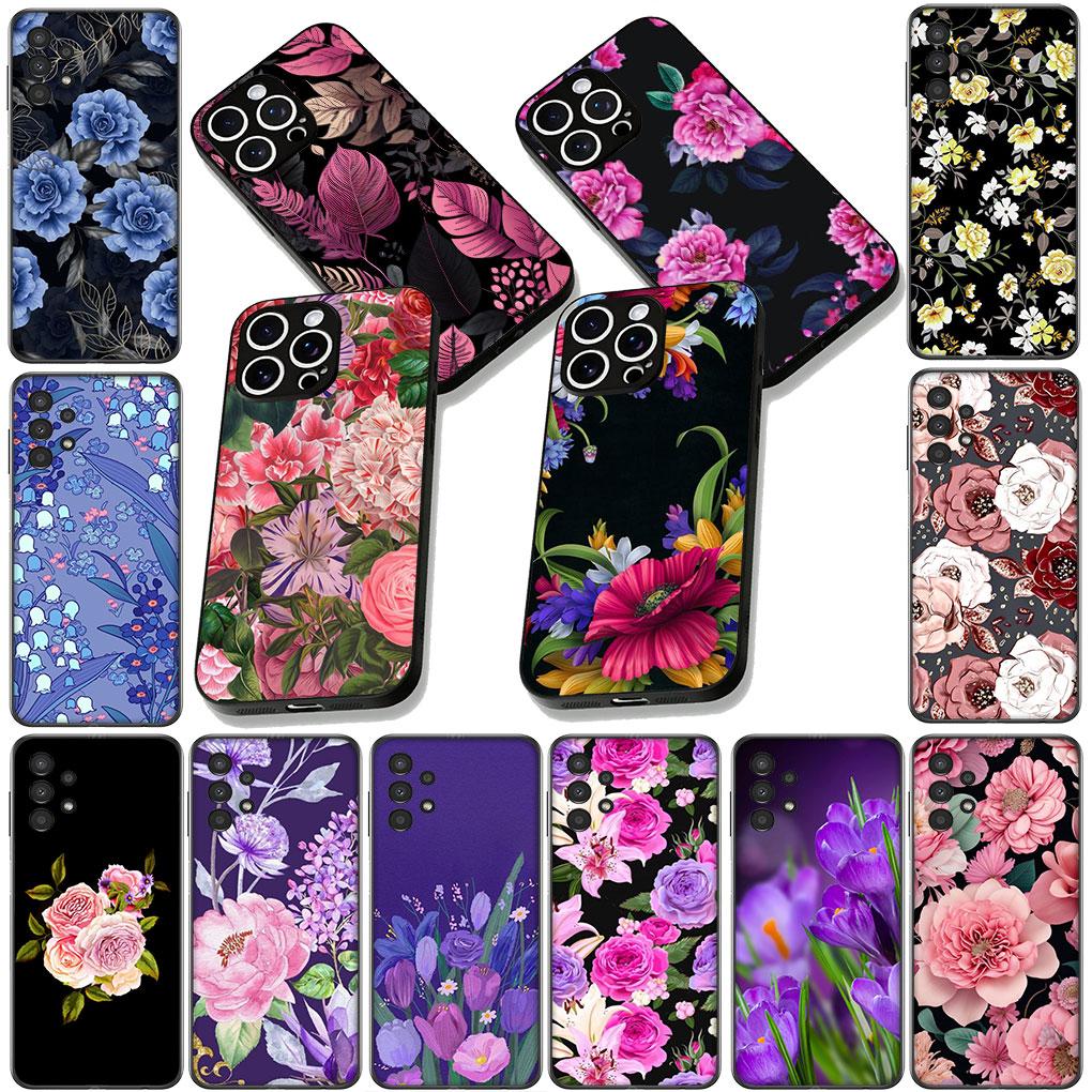 Soft Cover for Xiaomi Poco C75 C65 C71 C85 X7 X6 M6 M7 F7 F8 Ultra F6 Pro Coque Phone Case Rose Flower Pink
