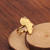 Design Africa Map Shape Ring, Versatile World Map Ring, Ring Jewelry for Men and Women
