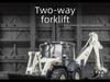 Simulation Double-Head Forklift & Excavator Alloy Model for Kids