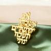 Dawapara Remember Jerusalem Hebrew Brooch Pins Prayer Biblical Brooches Judaica Hanukkah Gift Stainless Steel Jewelry