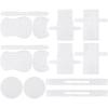 4 Styles PET Mesh Sheet Sets, Bag Templates, DIY Purse Making, Mixed Shapes, White, 175~567x5699x1~2mm