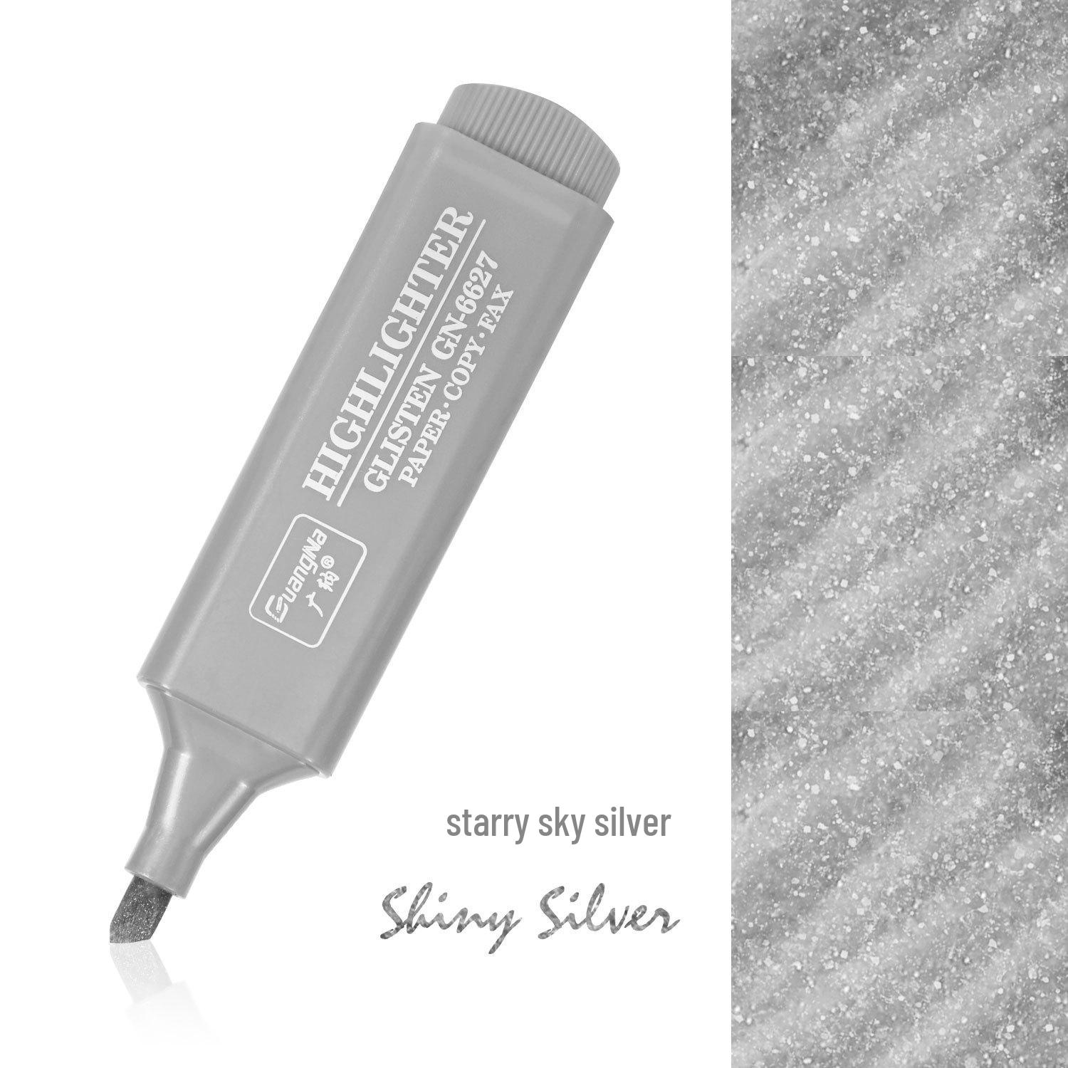 

Guangna GN6627 Morandi Glitter Highlighter for Art & Journaling Chisel Tip