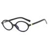 Sexy Small Oval Leopard Sunglasses Women Lovely Ins No Makeup Plain Glasses Frame Men Eyewear Cute Decorative Computer Glasses