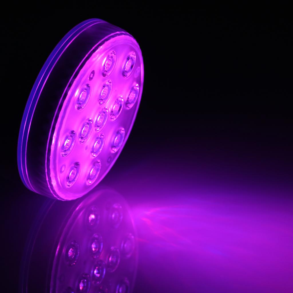 Tomshine 13 LEDs Underwater Pool Lights with RF Remote Control Battery-operated RGBW 16 Colors