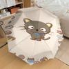 1PC Cat Cookie Umbrella-8-Rib Reinforced Portable Folding Travel Suitable for All Seasons Outdoor Daily Use-H0393