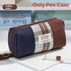 Style Fabric Pencil Case With Colorful Block Design For Students And Office Use