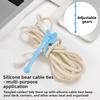 DIY-Silikon-Kabelbinder, Schreibtisch-Kabelmanager, Datenkabel-Aufbewahrungsgurt, Universeller Datenkabelbinder