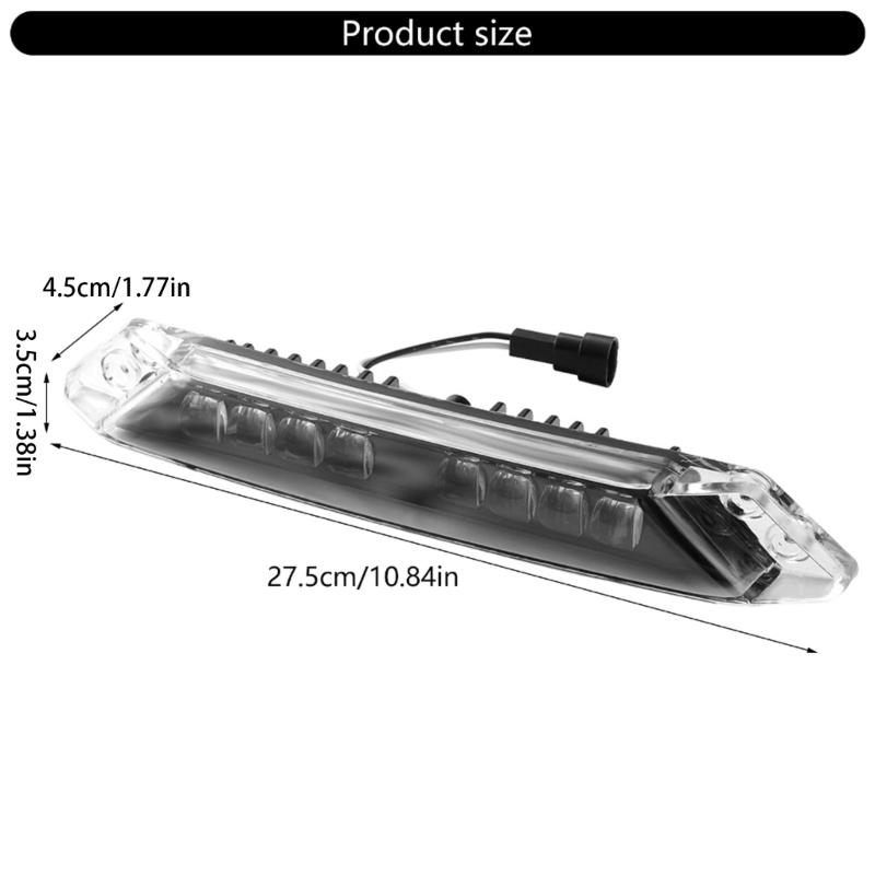 Front LED Signature White LampDaytime Running Light for Ryker 600 900 ABS Front Bumper LED Light