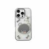 Pearl Bow Bear Mirror Mobile Phone Case For Iphone17Pro Epoxy Apple 15 Glitter 14 Women'S Models