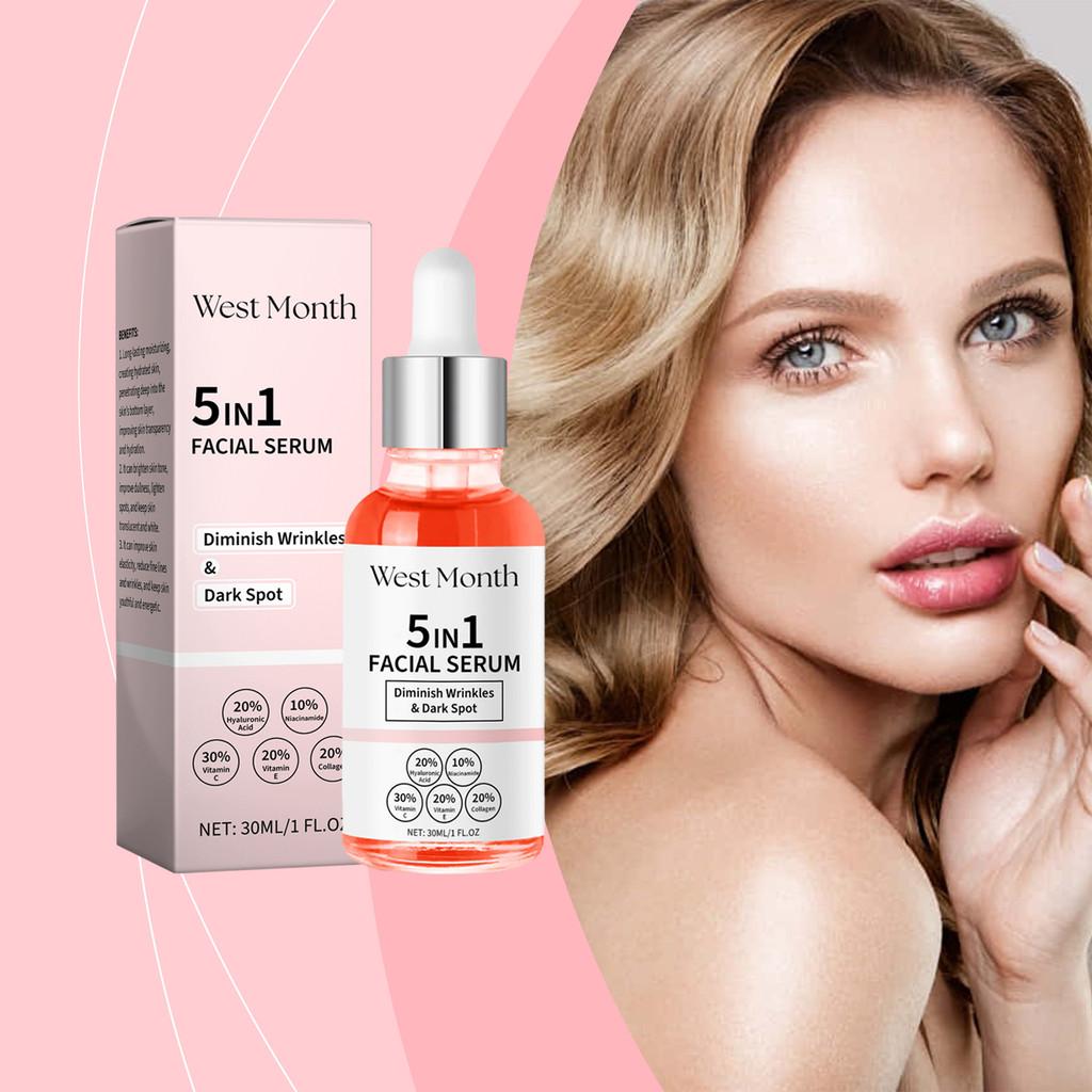 West Month Multi-effect Serum For Skin Improvement With Vitamin C And Niacinamide Brightening Formula
