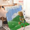 Гра S-Супер Ведмідь А-Пригода Ковдра Ковдра для Дивана Дивана Подорожі Дім Пікнік Фланелева Ковдра подарунок на день народження Тепла Зручна