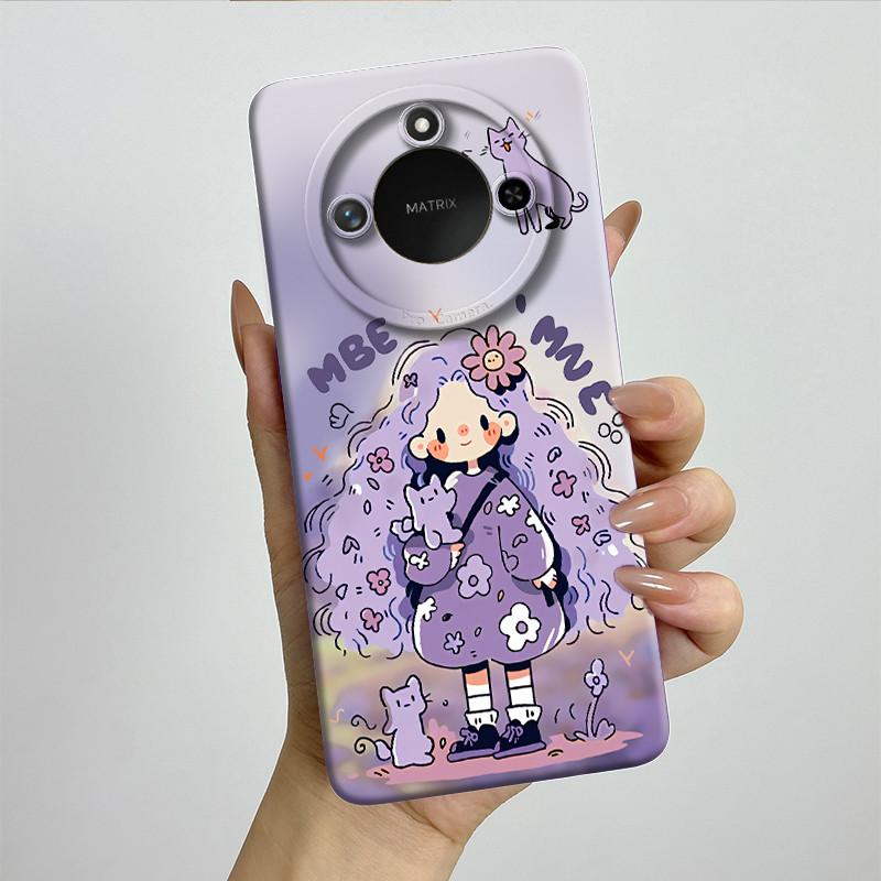 For Honor X9C Smart Phone Case X9cSmart Soft Silicone Funda Sweet Painted Fashion Cartoon Protective Capa Lovely Printing Cover