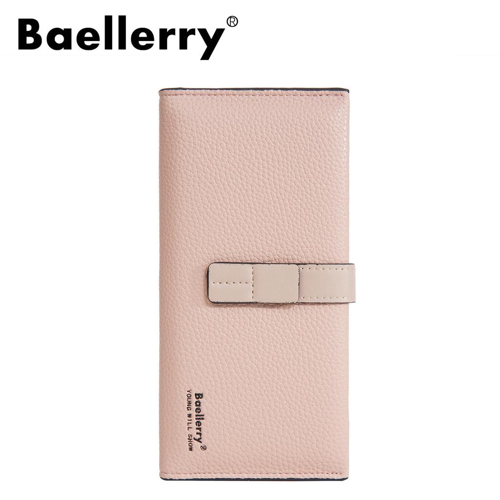 New Women's Baellerry Lychee Pattern Color Block Wallet & Clutch