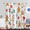 Set aus 2 Flugzeugdruck Beliebte Vorhänge Weihnachtskeks Festliche Geschenke Strapazierfähiges Polyester Ohne Stange Vielseitig Alles Ideale Vorhang