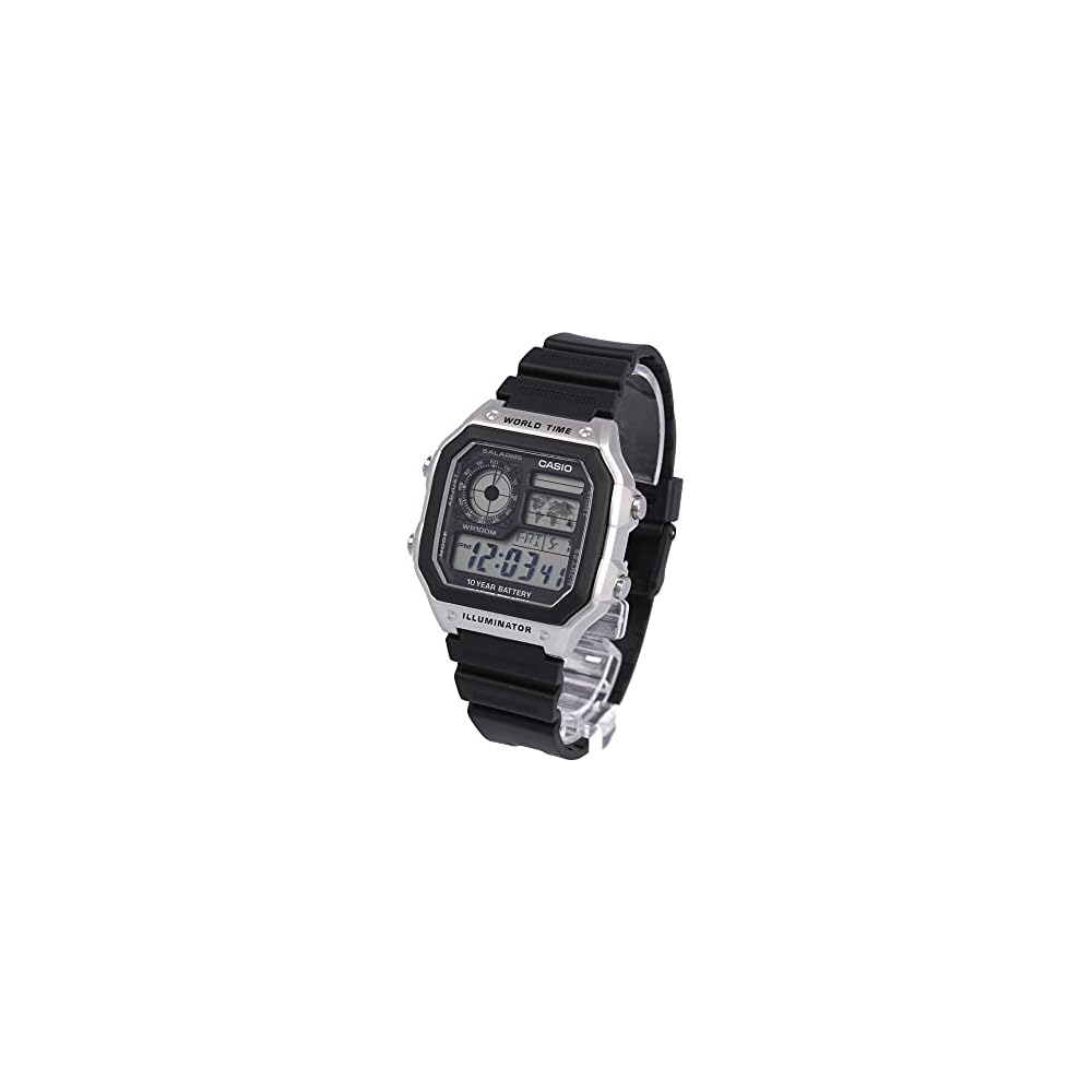 Casio Standard Digital Watch Men s Black AE-1200WH-1C Water Resistant Lightweight Design