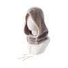 Balaclava hat wool hat women's winter pile hat showing face small knitted hat scarf scarf