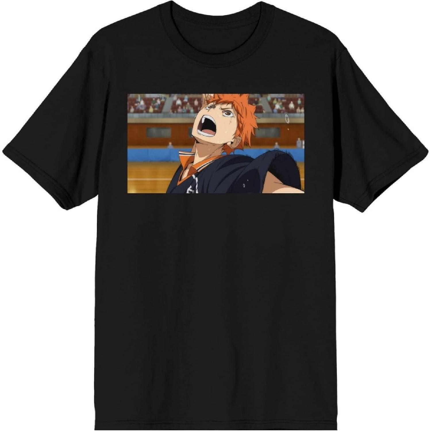 Haikyu Shoyo Hinata Character Men s Black Graphic Tee XXXXXL разноцветный
