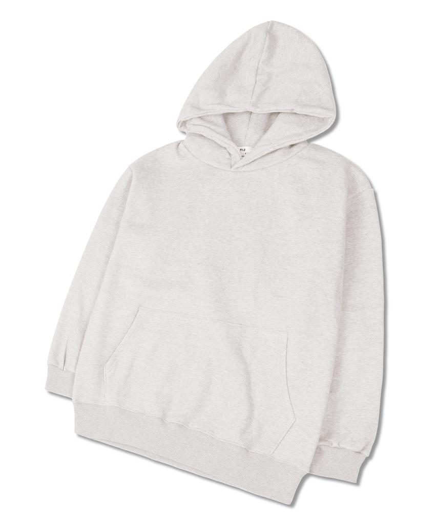 Plain Oversized Fleece Hoodie Oatmeal