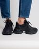 Women's Sneakers Suny Liana 6100 36 Black Leather Textile