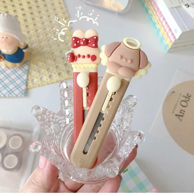 Cartoon Practical Art Knife Mini Student Stationery Envelope Express Unboxing Knife Office and Student Supplies